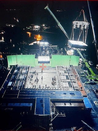 vfxworld green vfx screen on set