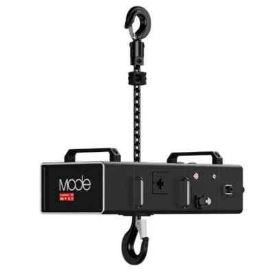 Freehoist Plus by Mode. Battery powered stage hoist